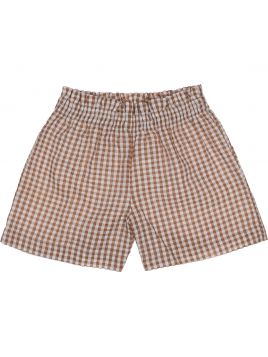 shorts a quadretti goffrati