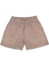 shorts a quadretti goffrati
