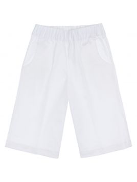 pantaloni 3/4 in drill elasticizzato con tasche