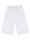 pantaloni 3/4 in drill elasticizzato con tasche