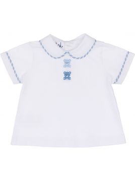 jersey shirt with little bears embroidery