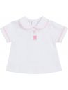 camicia in jersey con ricamo orsetti 