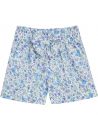 shorts in tessuto stampato a fiori con fiocco 