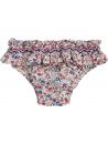 costume slip in tessuto stampato a fiori con smock