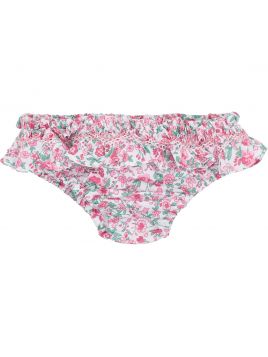 costume slip in tessuto stampato a fiori con smock