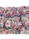 costume slip in tessuto stampato a fiori con smock