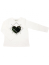 t-shirt in jersey con patch
