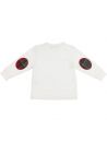jersey t-shirt with tartan patches 