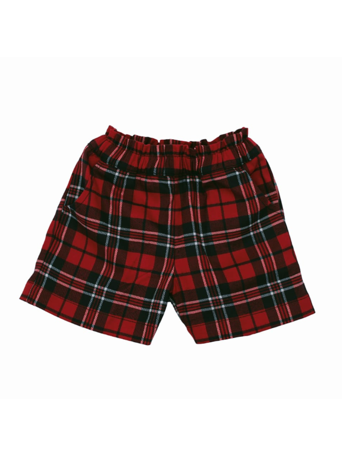 shorts in tartan