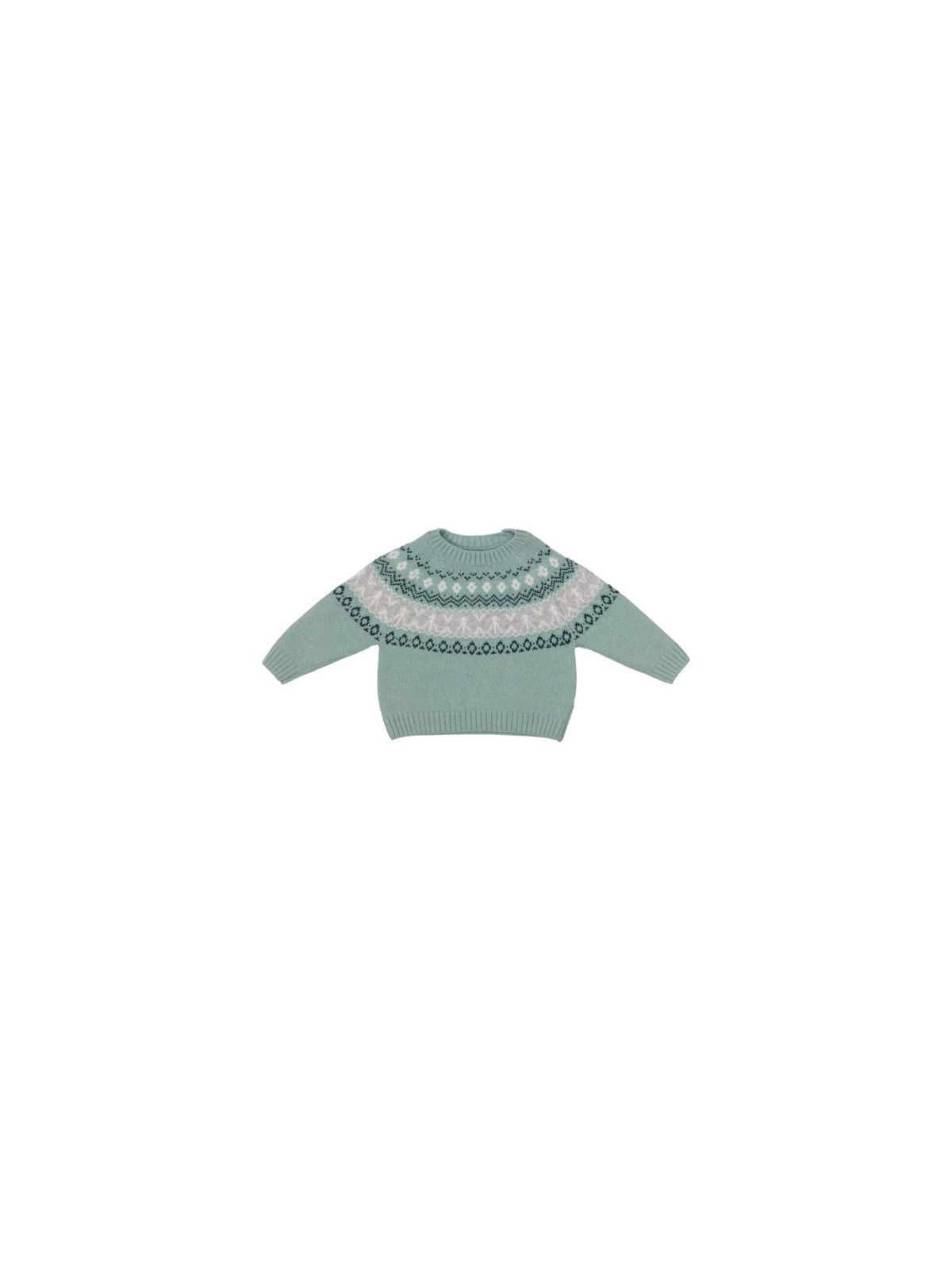 wool/cashmere pullover with jacquard