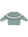 wool/cashmere pullover with jacquard