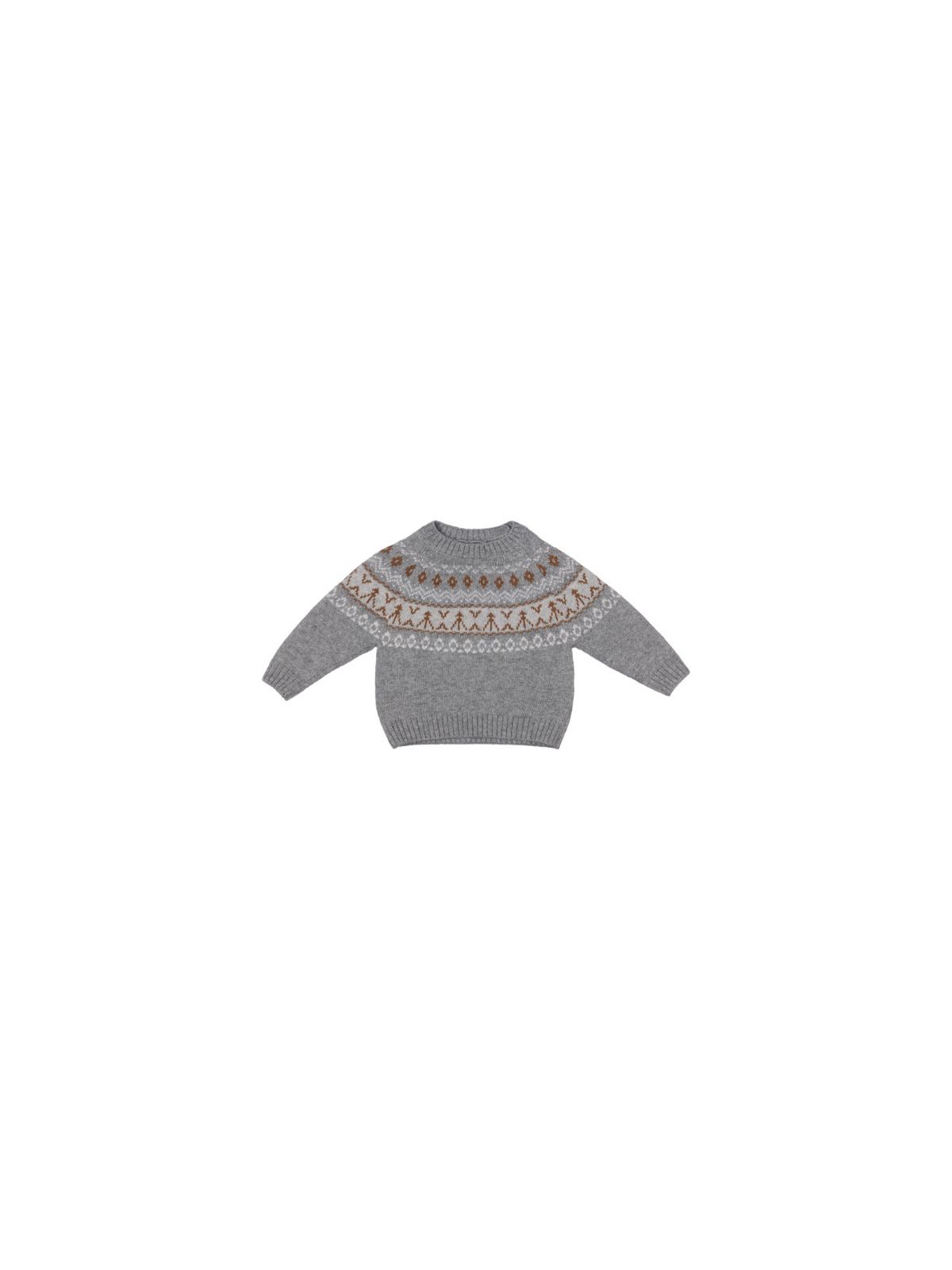 pullover in lana/cashmere con jacquard