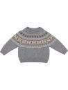 wool/cashmere pullover with jacquard