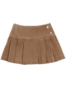 corduroy 1000 lines skirt with pleats
