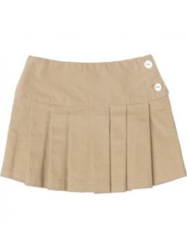 corduroy 1000 lines skirt with pleats