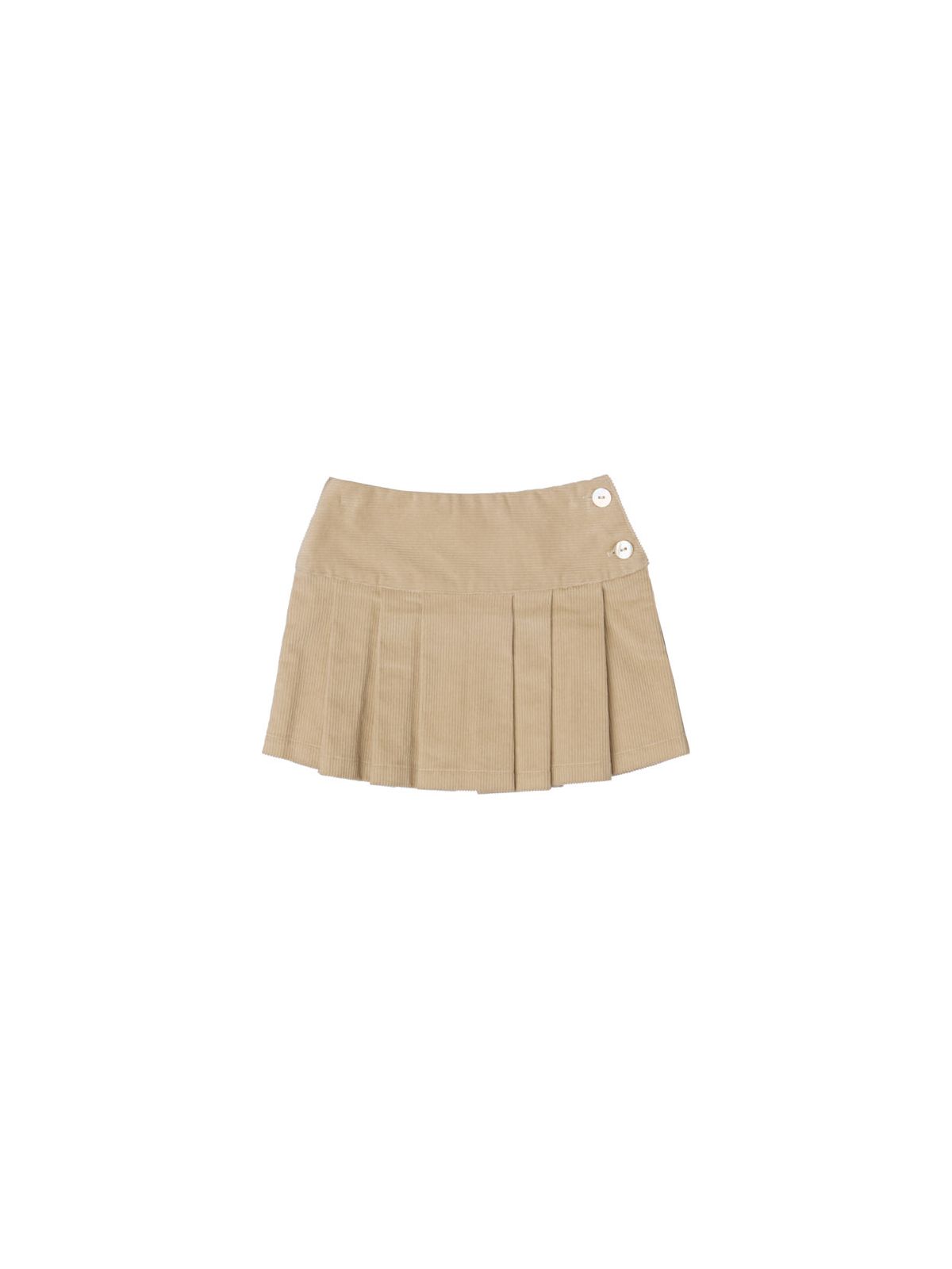corduroy 1000 lines skirt with pleats