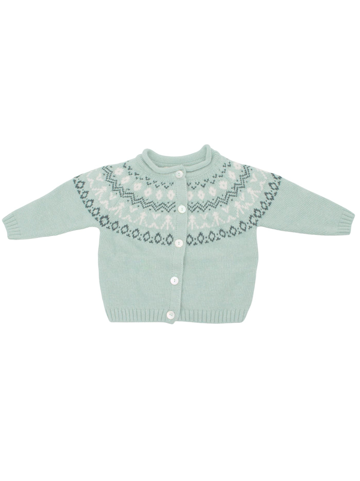 giacchina in lana/cashmere con jacquard