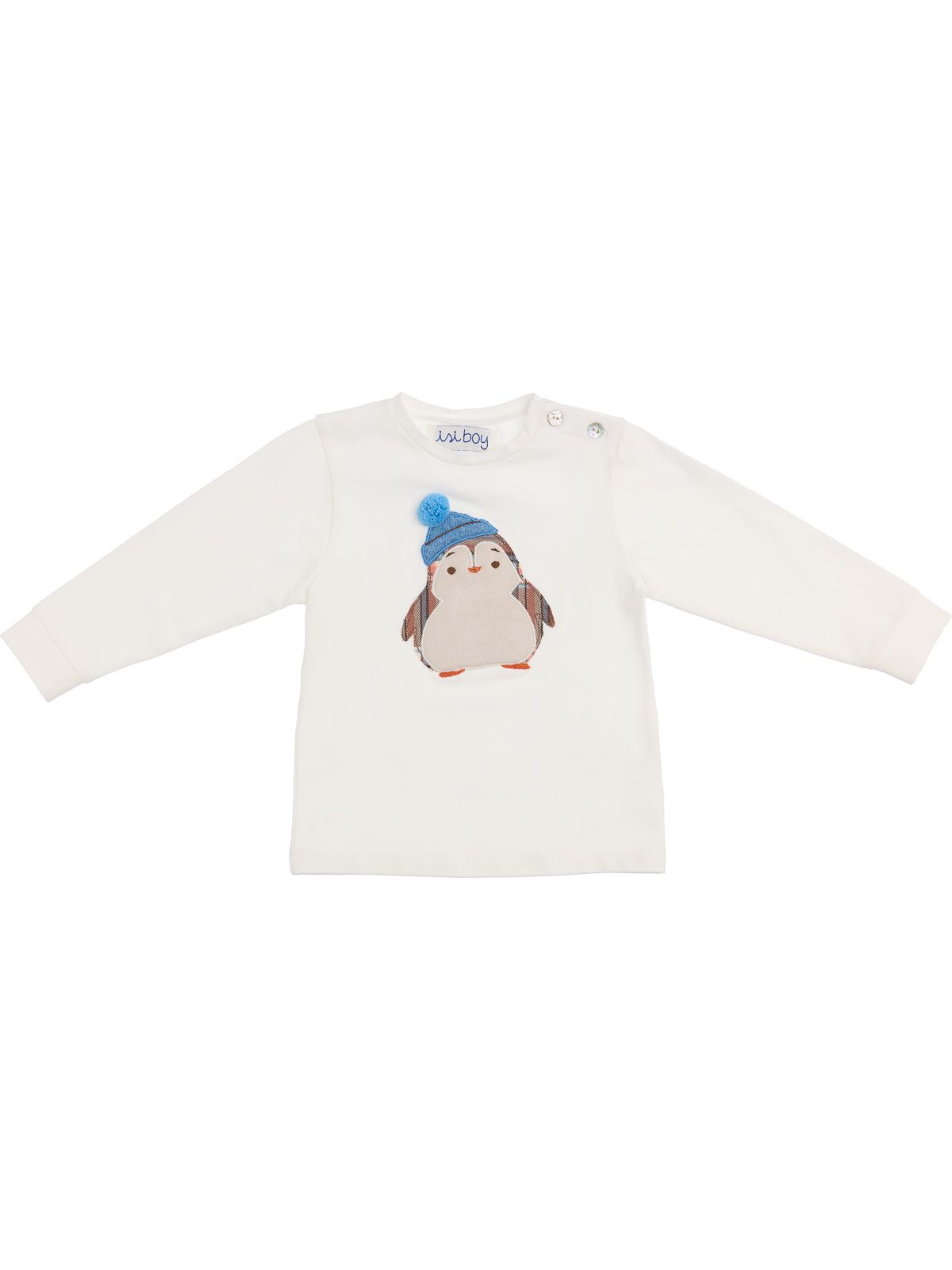 jersey T-shirt with penguin patch