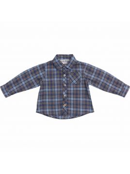 checked twill shirt