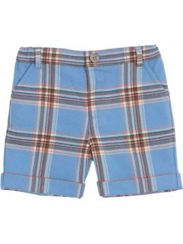 shorts in tartan moda