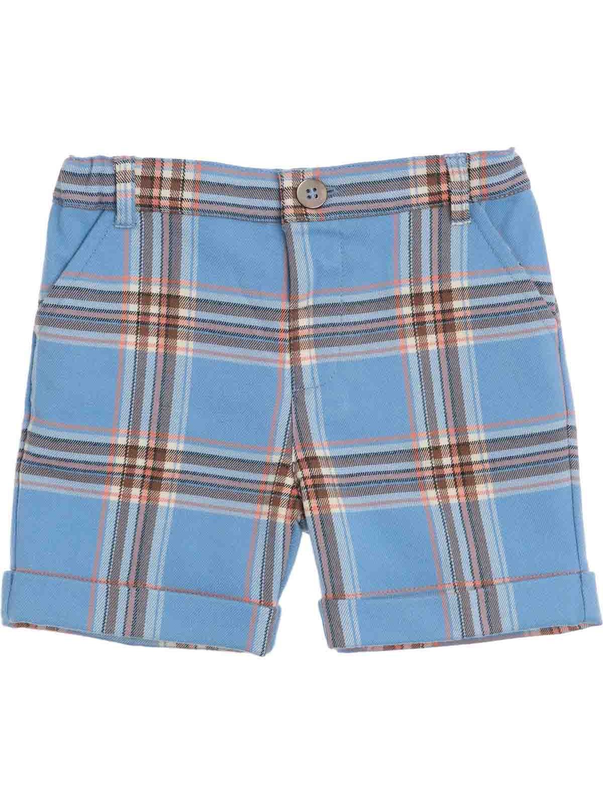shorts in tartan moda