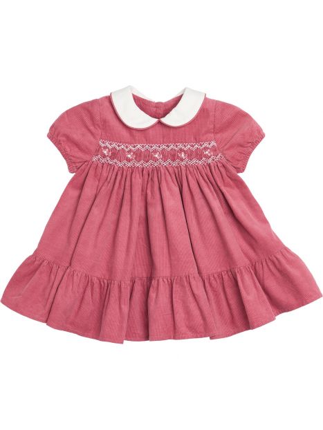 vestito in velluto 3000 righe con smock 