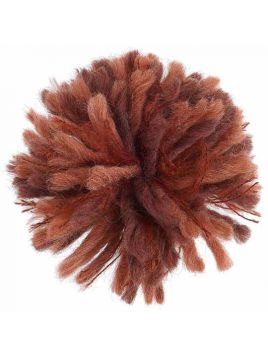 spilla con pompon in lana