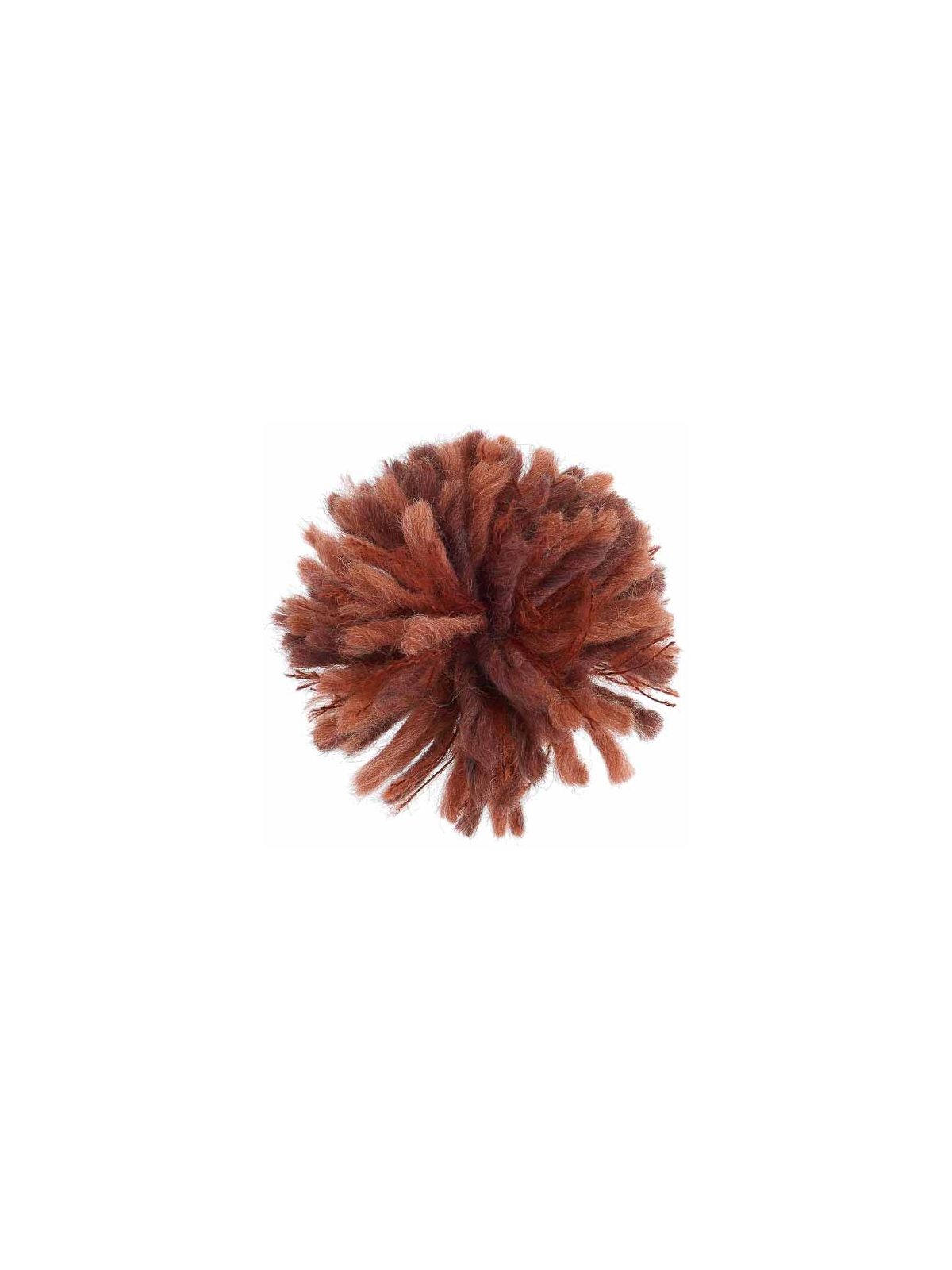 spilla con pompon in lana