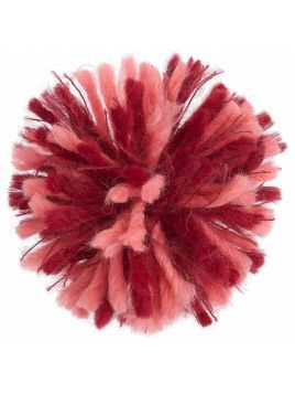 spilla con pompon in lana