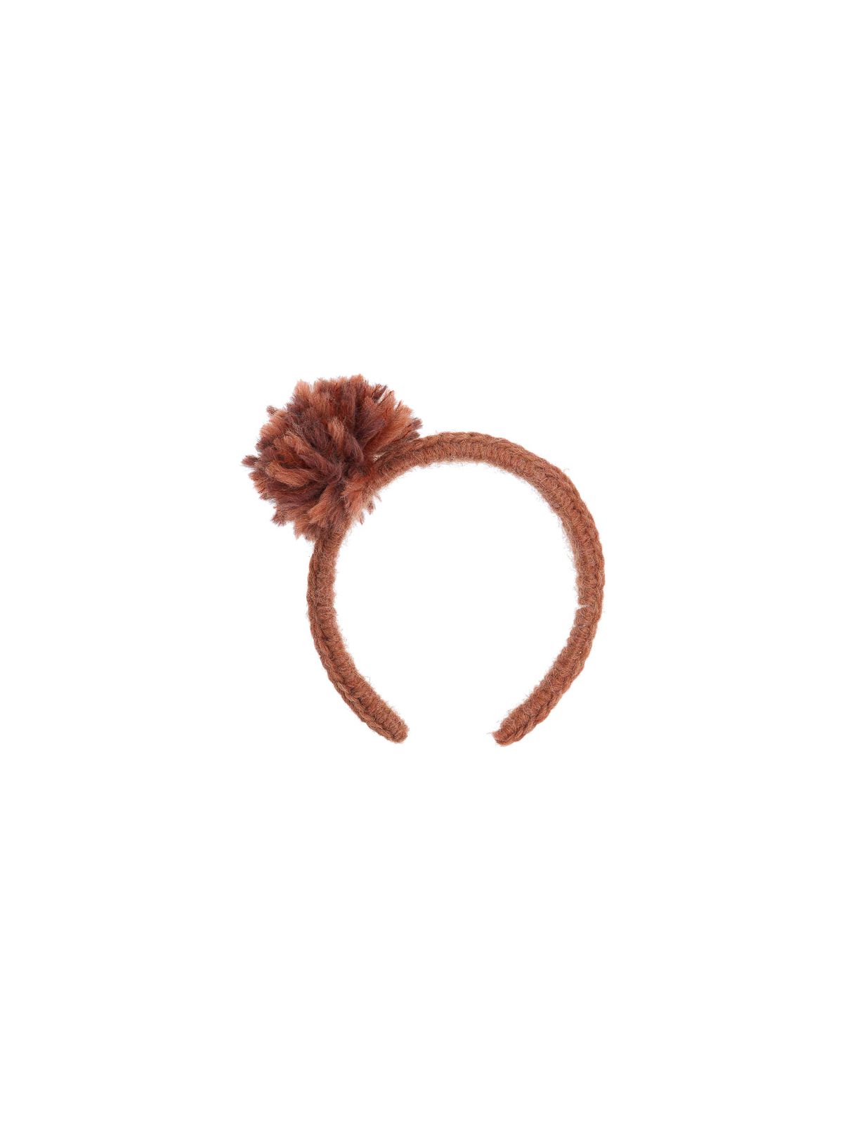 headband in thick wool with ponpon