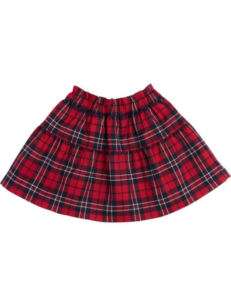 gonna in tartan con balza