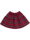 flounced tartan skirt