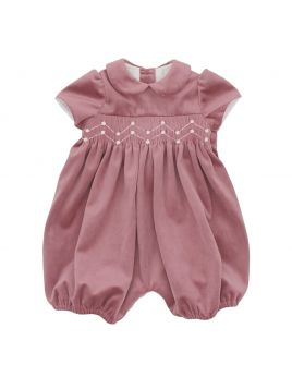 tutina in velluto con smock