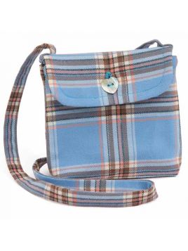 fashion tartan bag with long handles
