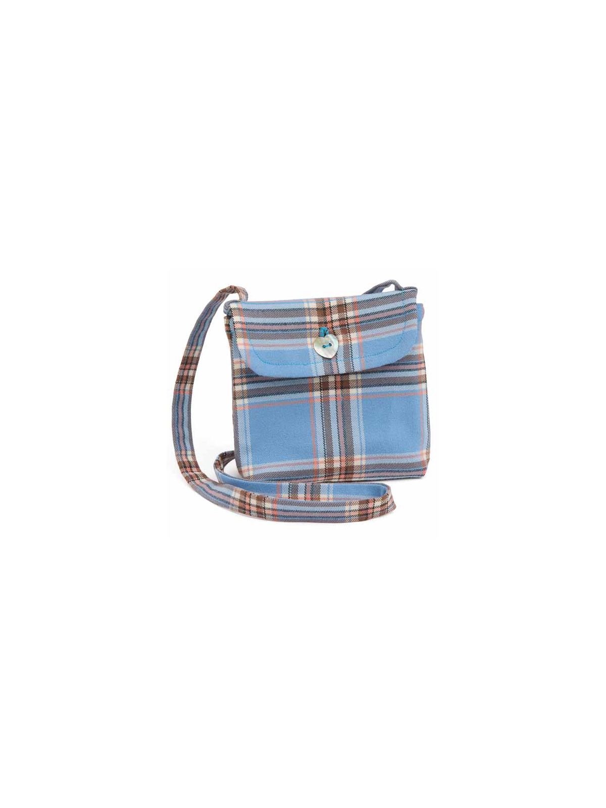 fashion tartan bag with long handles