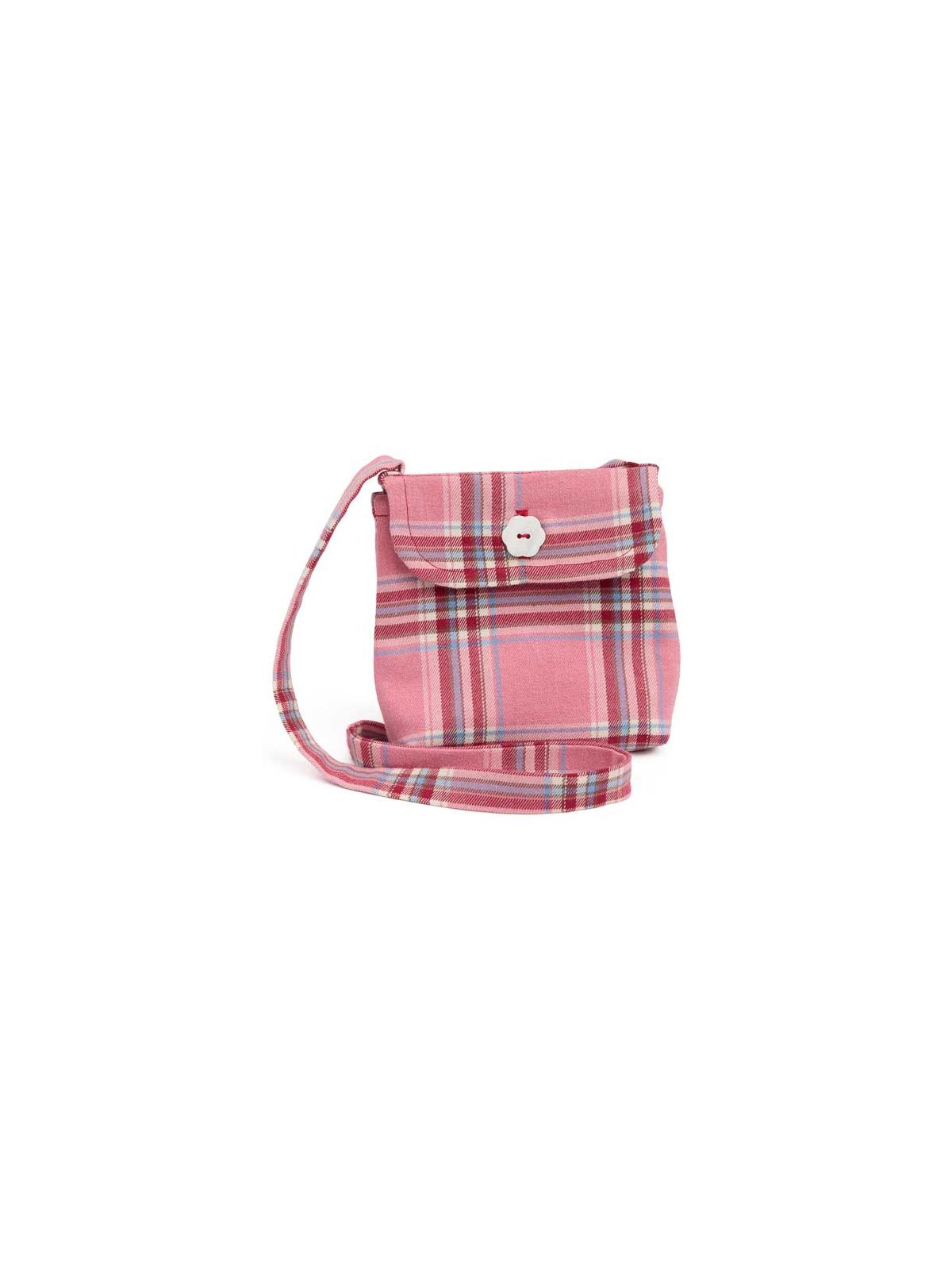 fashion tartan bag with long handles