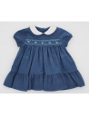 vestito in velluto 3000 righe con smock 