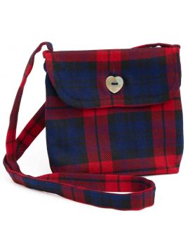 fashion tartan bag with long handles