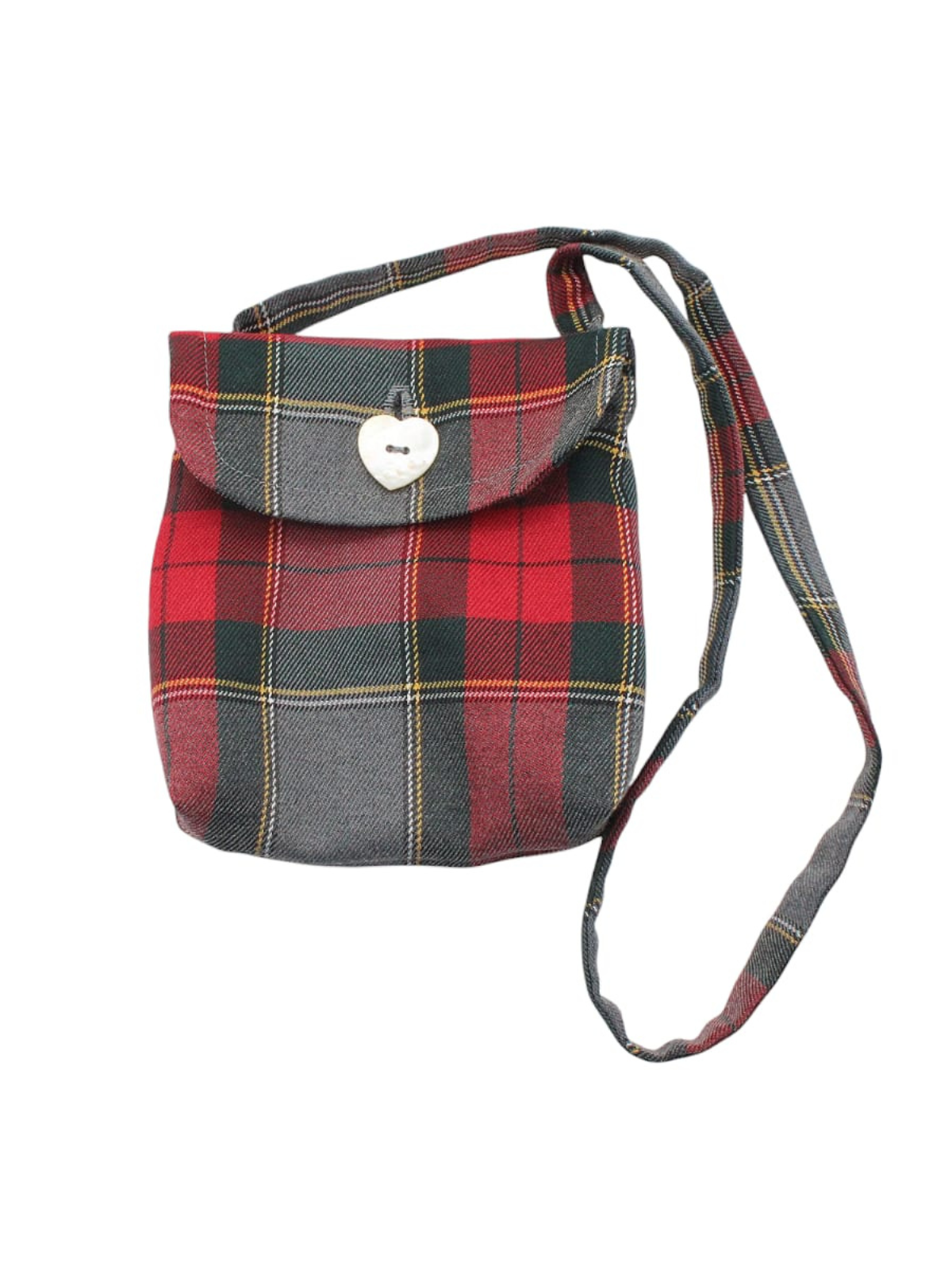 borsetta con manici lunghi in tartan