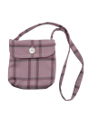 borsetta con manici lunghi in tartan moda