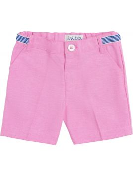 cotton canvas boy bermuda with pochet