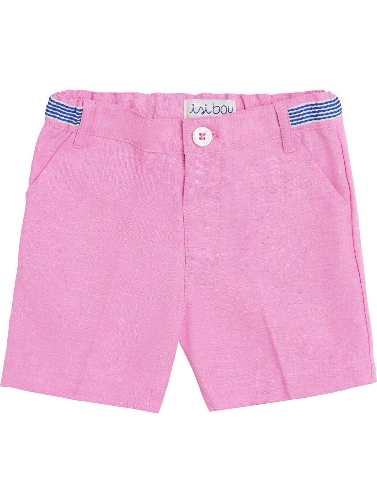cotton canvas boy bermuda with pochet