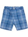 linen tartan boy bermuda