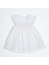voile baptismal dress with smock