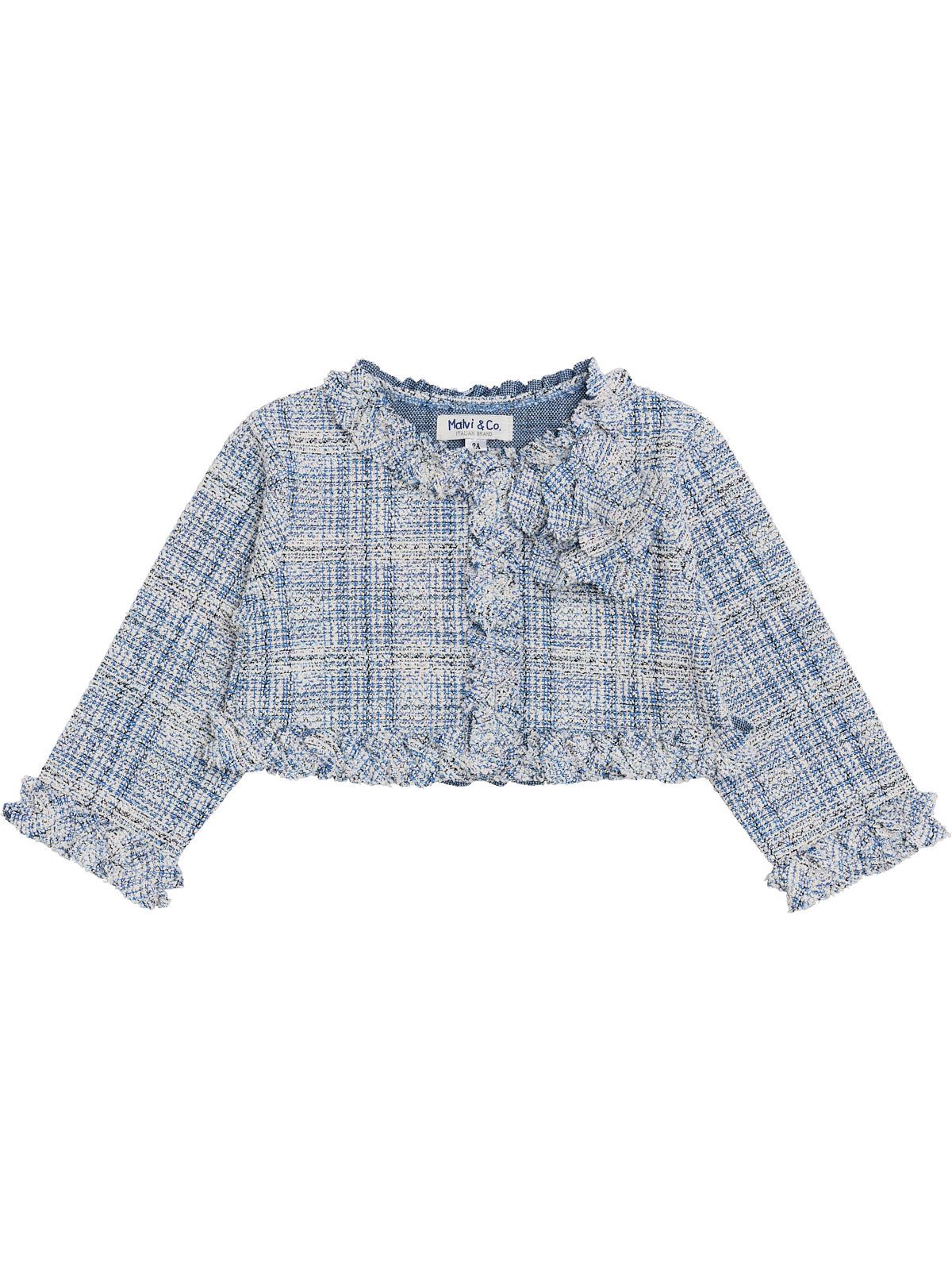 giacchina in tessuto tweed 