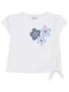 T-shirt in jersey con patch fiori