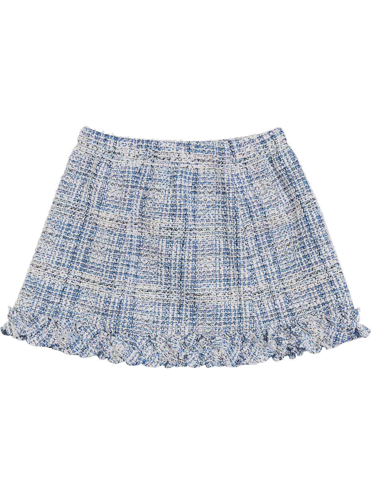 tweed fabric miniskirt