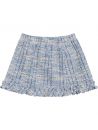 minigonna in tessuto tweed