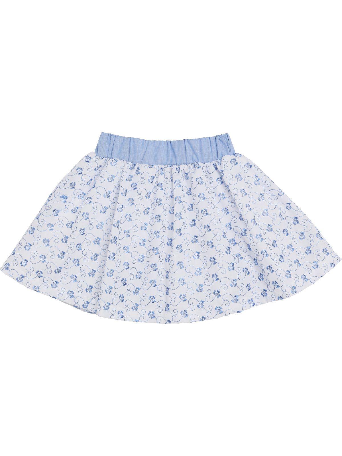 punched fabric skirt with fil a fil belt