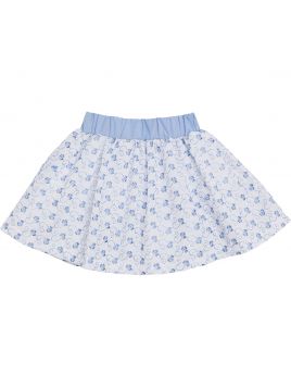 punched fabric skirt with fil a fil belt